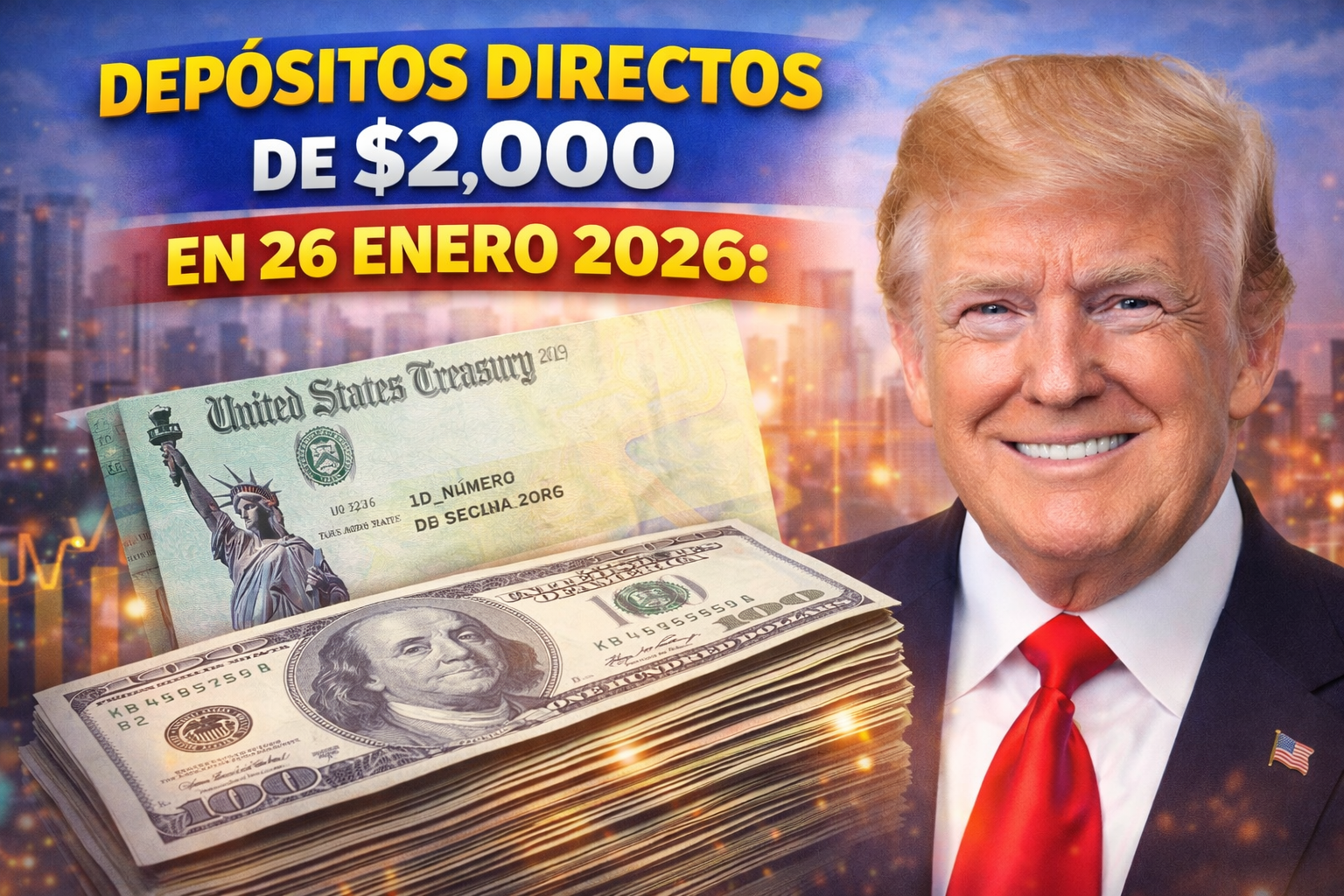 Depósitos directos de $2,000 en 26 enero 2026